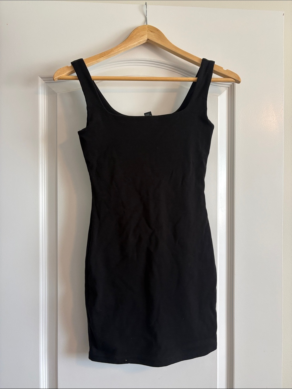 Forever 21 Black Square Neck Tank Mini Dress